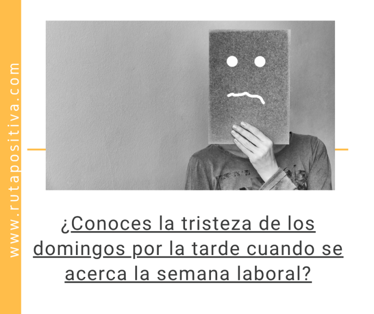¿Conoces la tristeza de los domingos por la tarde cuando se acerca la semana laboral?